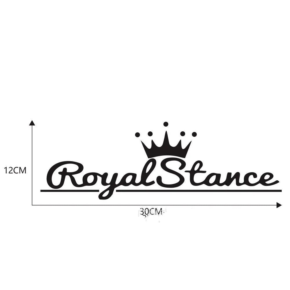 Colourful reflective vinyl car sticker with a crown design for vehicle decoration