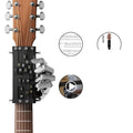 Black automatic guitar chord practice device for folk playing and singing coordination