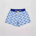Boys' straight-cut polyester sports shorts in multiple colours showing fifth pants length design