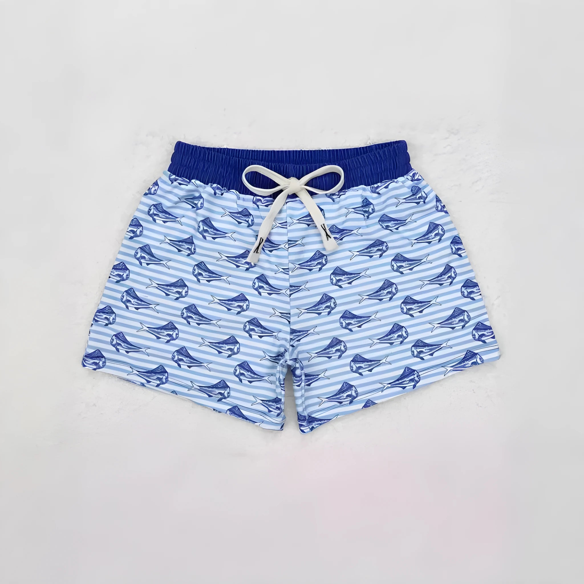 Boys' straight-cut polyester sports shorts in multiple colours showing fifth pants length design