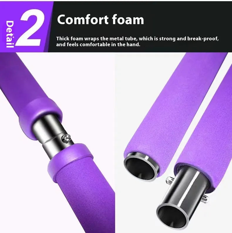 Adjustable fitness pulling rope in choice of colours with protective bubble bag and box.