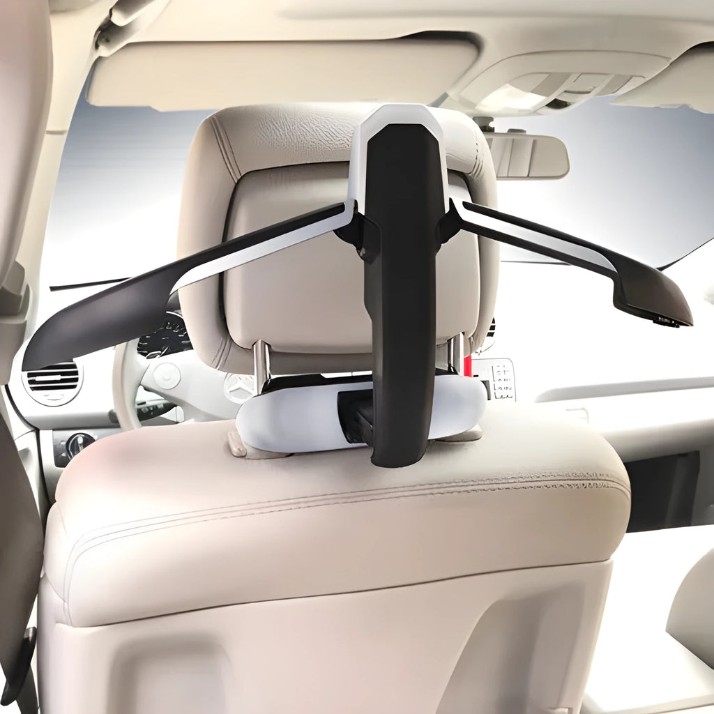 Matte black silver edge plastic car hanger for automotive interior decoration