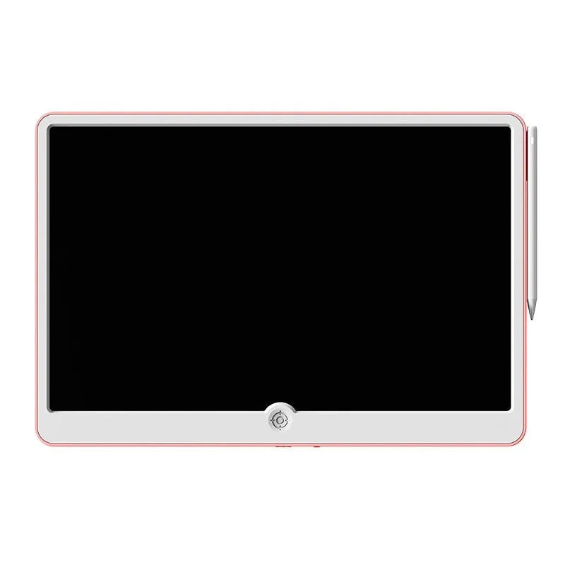 19-inch LCD children's drawing board in blue and white colour on a table.