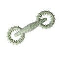 TPR dog chew toy ring in blue colour, 16cm diameter, for puppy teething and safe chewing