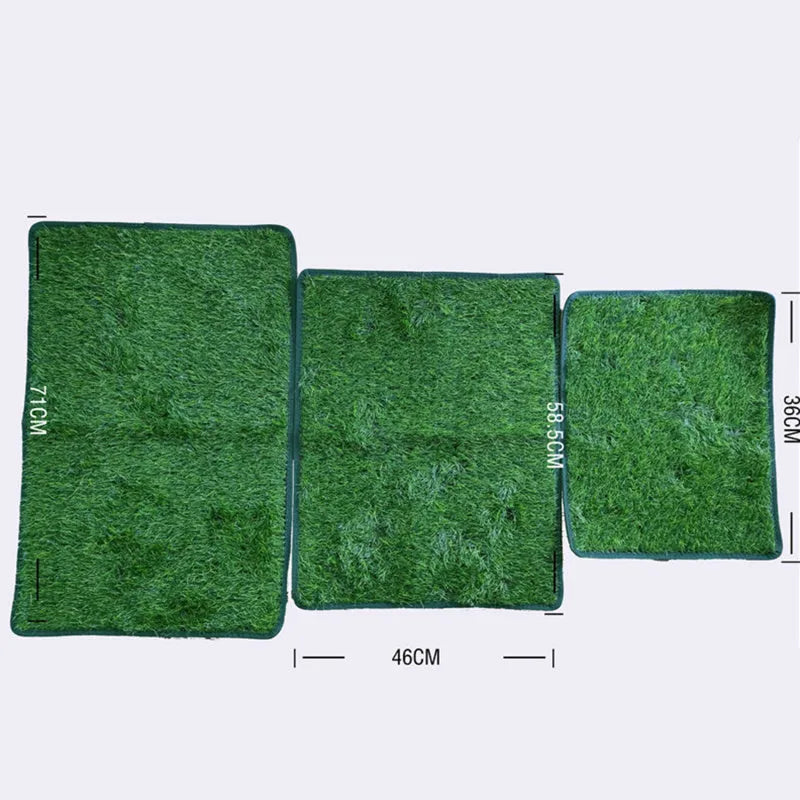 Green realistic dog grass pee pad for indoor outdoor potty training washable mat
