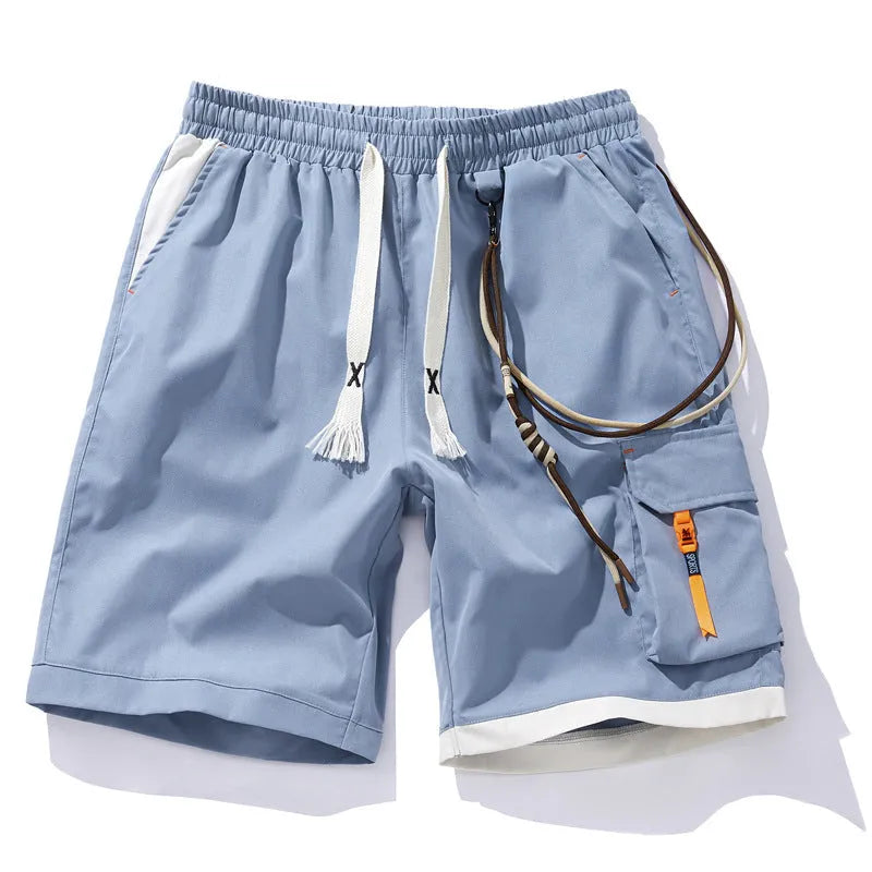Men's plus size bamboo fibre shorts in straight leg cropped design available in four colours