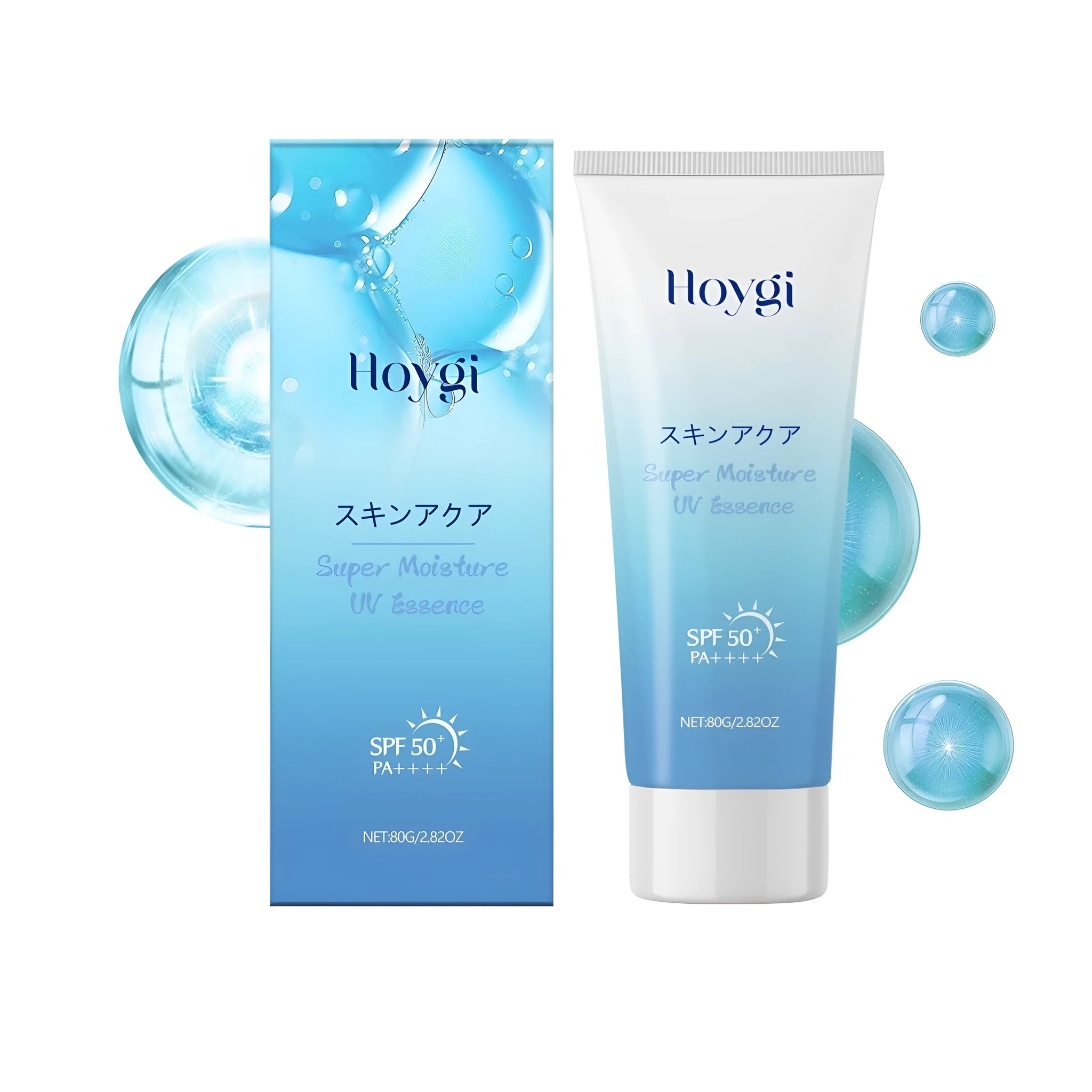 80g tube of refreshing moisturising sunscreen with hyaluronic acid and titanium dioxide