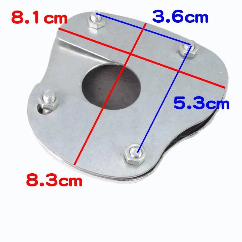 Metal motorcycle scooter brake pedal skid plate replacement footplate