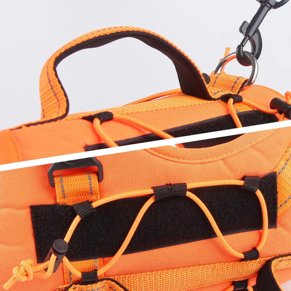 Reflective explosion-proof dog vest harness with detachable hand-held rope in multiple colour options