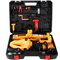 Yellow steel electric car jack set with electric wrench for vehicle tyre changes