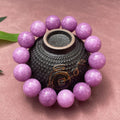 Chinese style quartz jade bracelet showing single circle and plain three ring bead designs