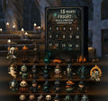 Halloween countdown advent box with resin craft dolls in horror theme blind box packaging