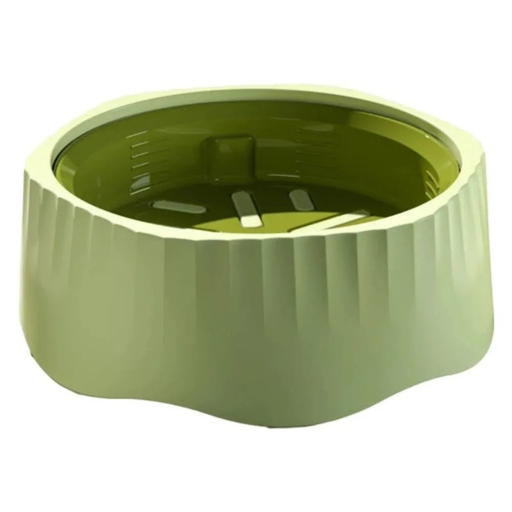 Slow feeding pet bowl with detachable insert in blue, green, pink, or white colours