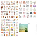 50-piece graffiti sticker set with random printed patterns for personalisation and decoration