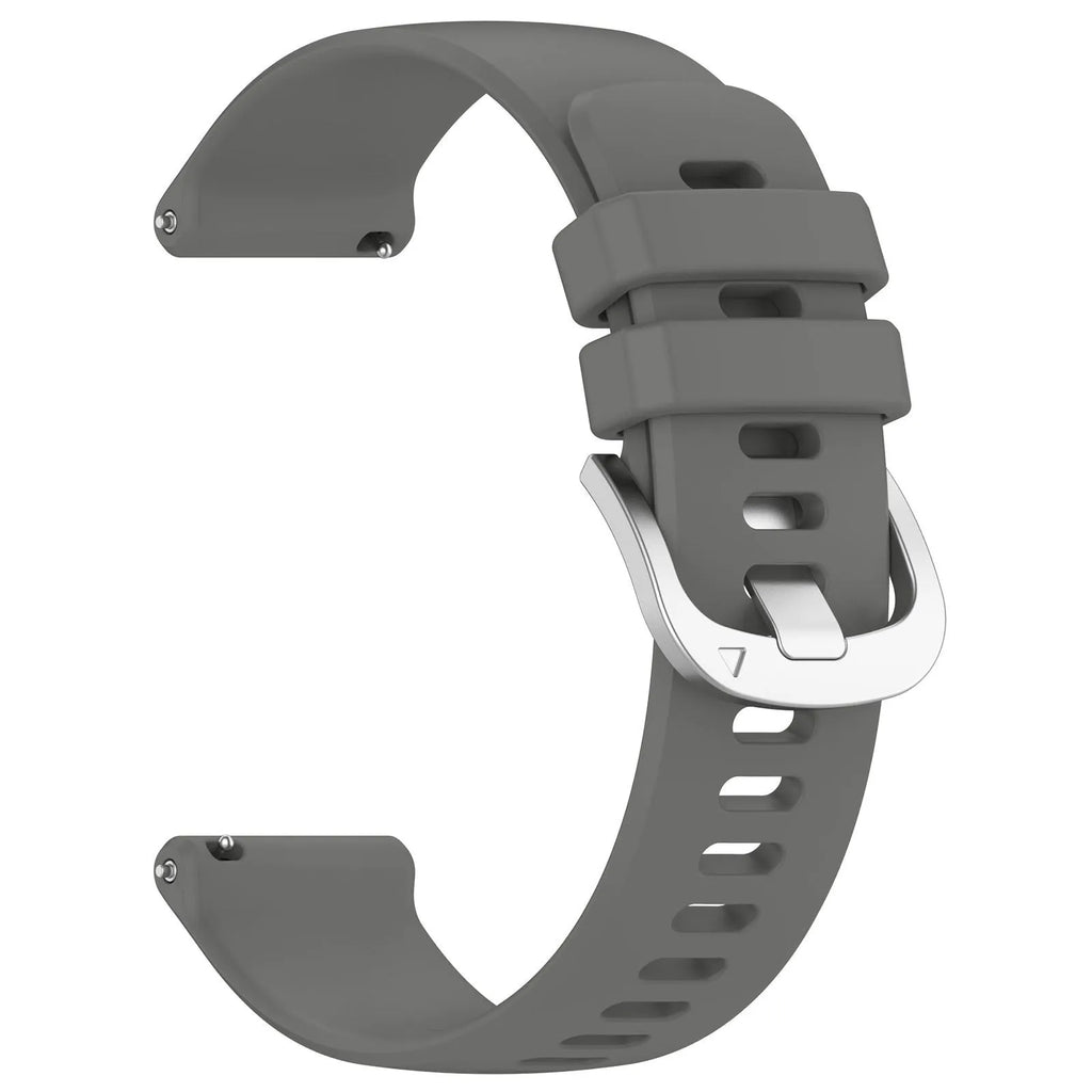 Jiaming sports silicone watch strap in multiple colours and widths on a white background