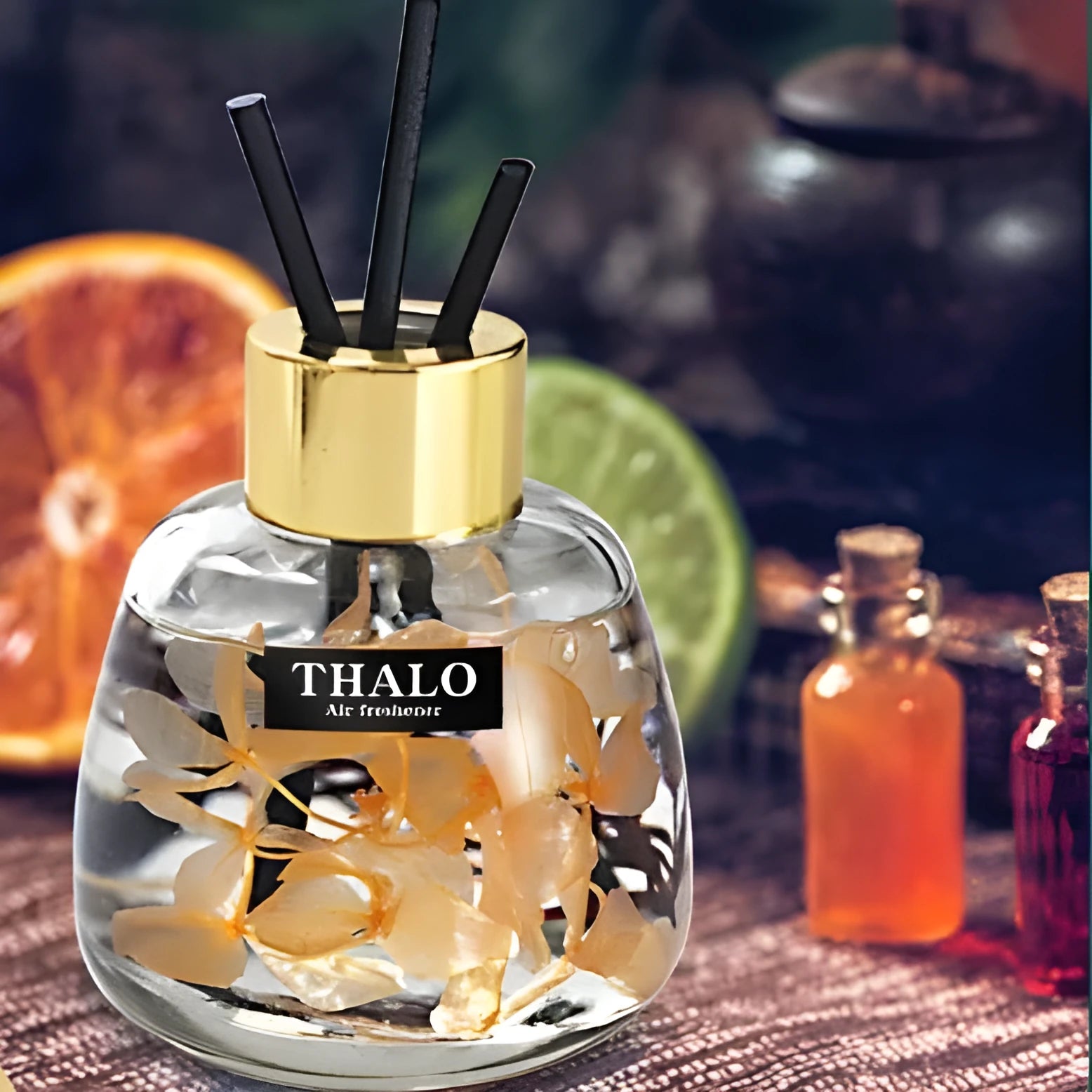 Glass car perfume ornament bottle in a choice of colours for dashboard decoration.