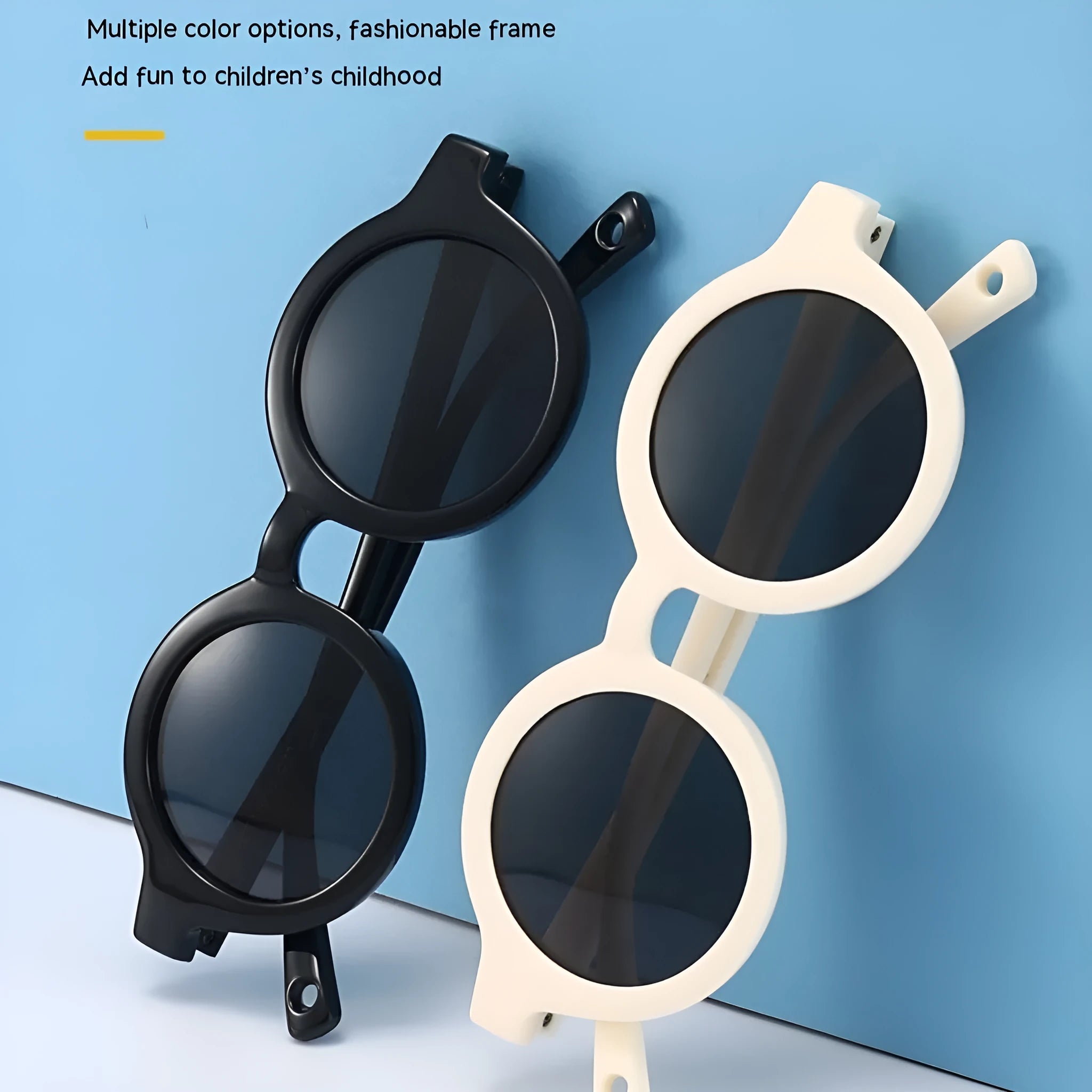 Children's round-frame polarised sunglasses with UV400 protection for 0-3 year olds