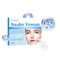 One pair of clear hydrogel microneedle eye patches for wrinkle care on a white background.
