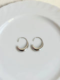 Retro snake design women's earrings with electroplated gold or silver finish