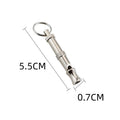 Metallic adjustable ultrasonic dog whistle for bark control and training with brass electroplated nickel construction