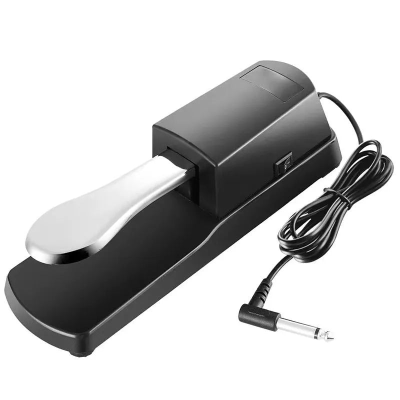 Universal electronic keyboard sustain pedal with single-leg design and ABS plastic construction