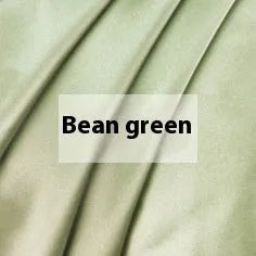 Silk duvet cover in six colour options showing double-sided bedding construction