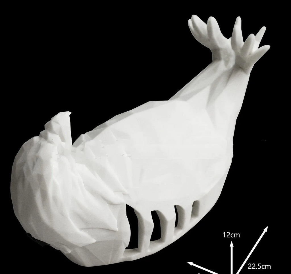 3D printed plastic eagle wall lamp projecting animal silhouette for home decor.