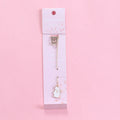 Creative cartoon metal alloy bookmark with decorative pendant design