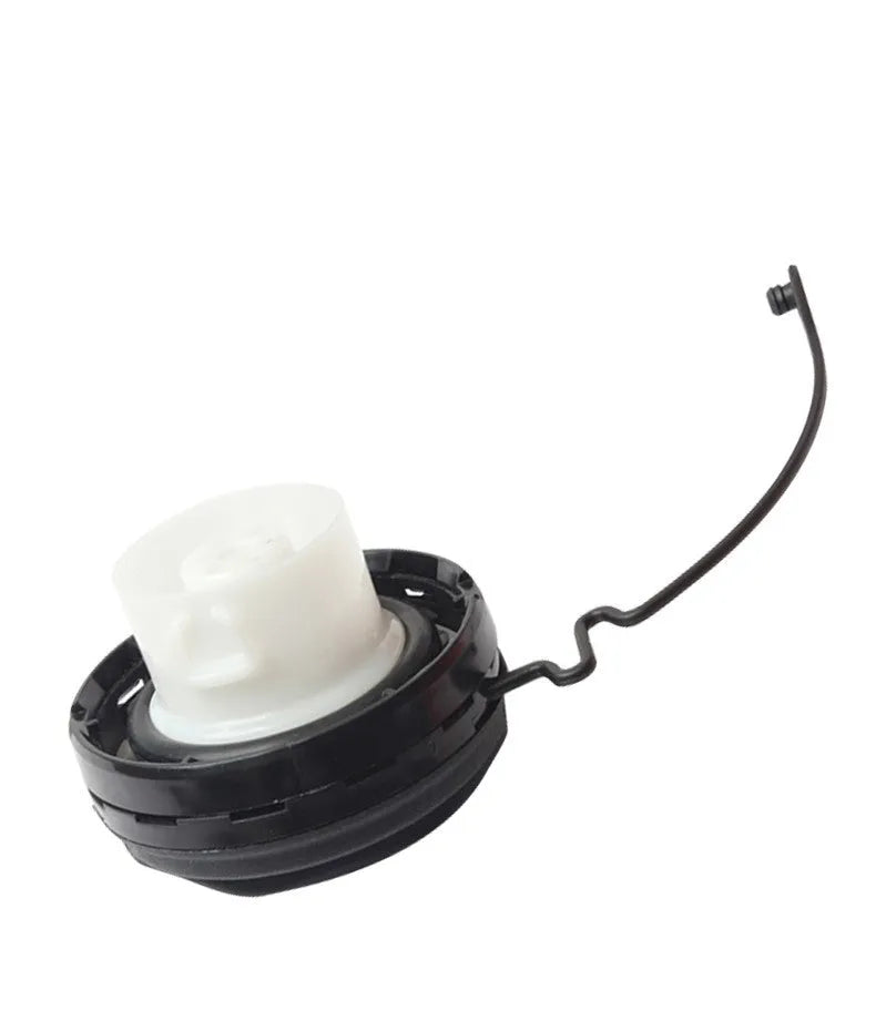 Black Toyota replacement fuel tank cap with snap-type design for fuel filler neck