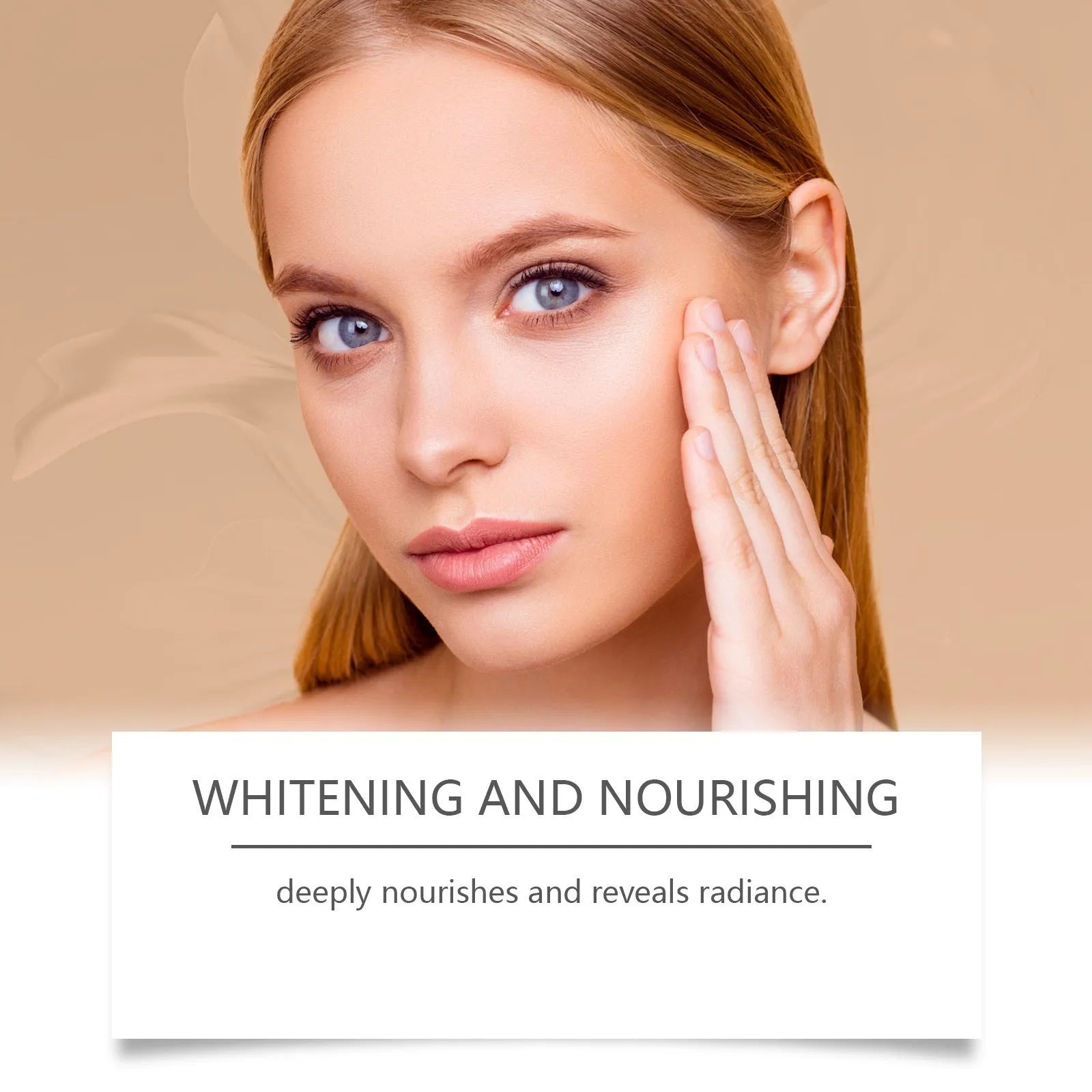 Single 30g sheet facial mask for wrinkle care containing hyaluronic acid and collagen.
