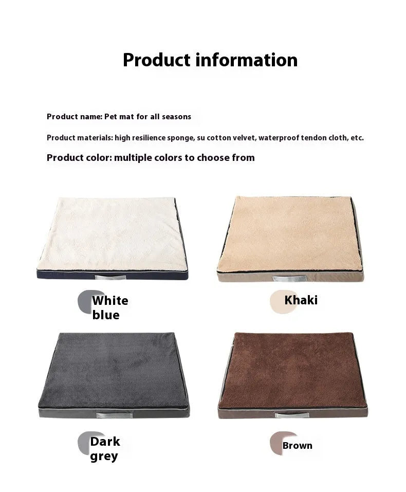 Removable and washable memory sponge pet mat for dogs in multiple sizes and colours.