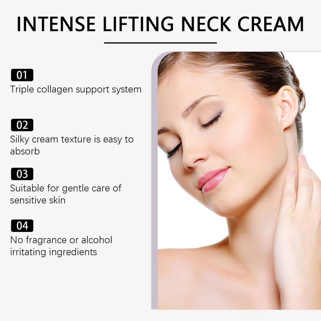 50g jar of lifting and tightening neck cream for the neck and décolletage