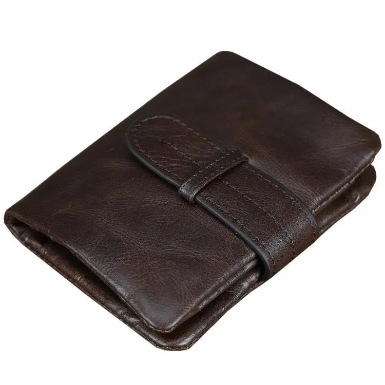 Genuine leather women's wallet with multiple card slots in brown colour option