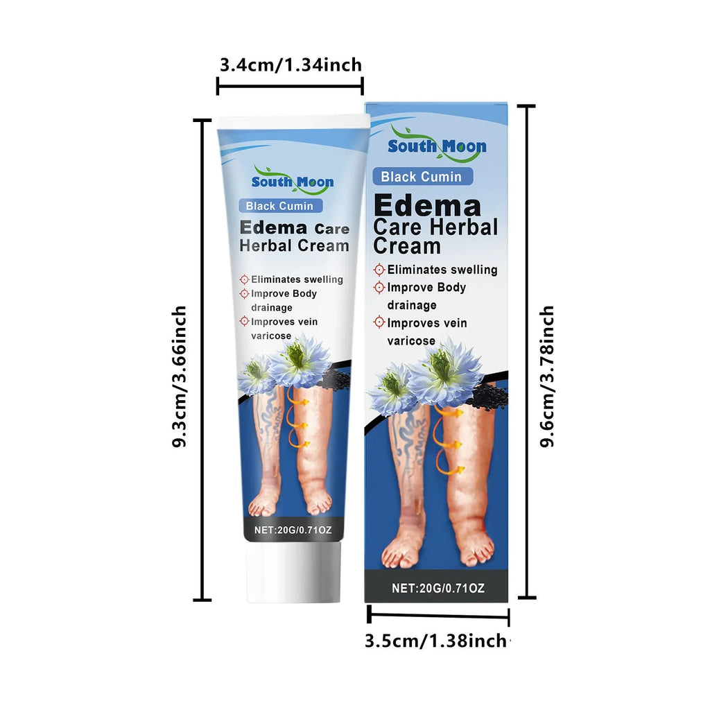 20g tube of Herbal Gentle Sopping Leg Care Cream on a white background.