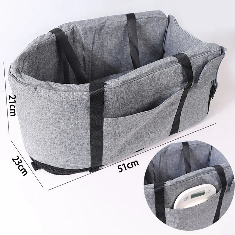 Four seasons car dog kennel for pet transport in grey, blue, red, or grey mesh colour