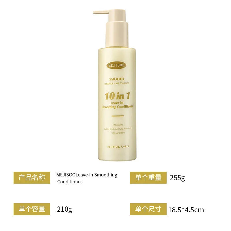 Wash-free 10-in-1 hair conditioner 210g bottle for ladies hair care