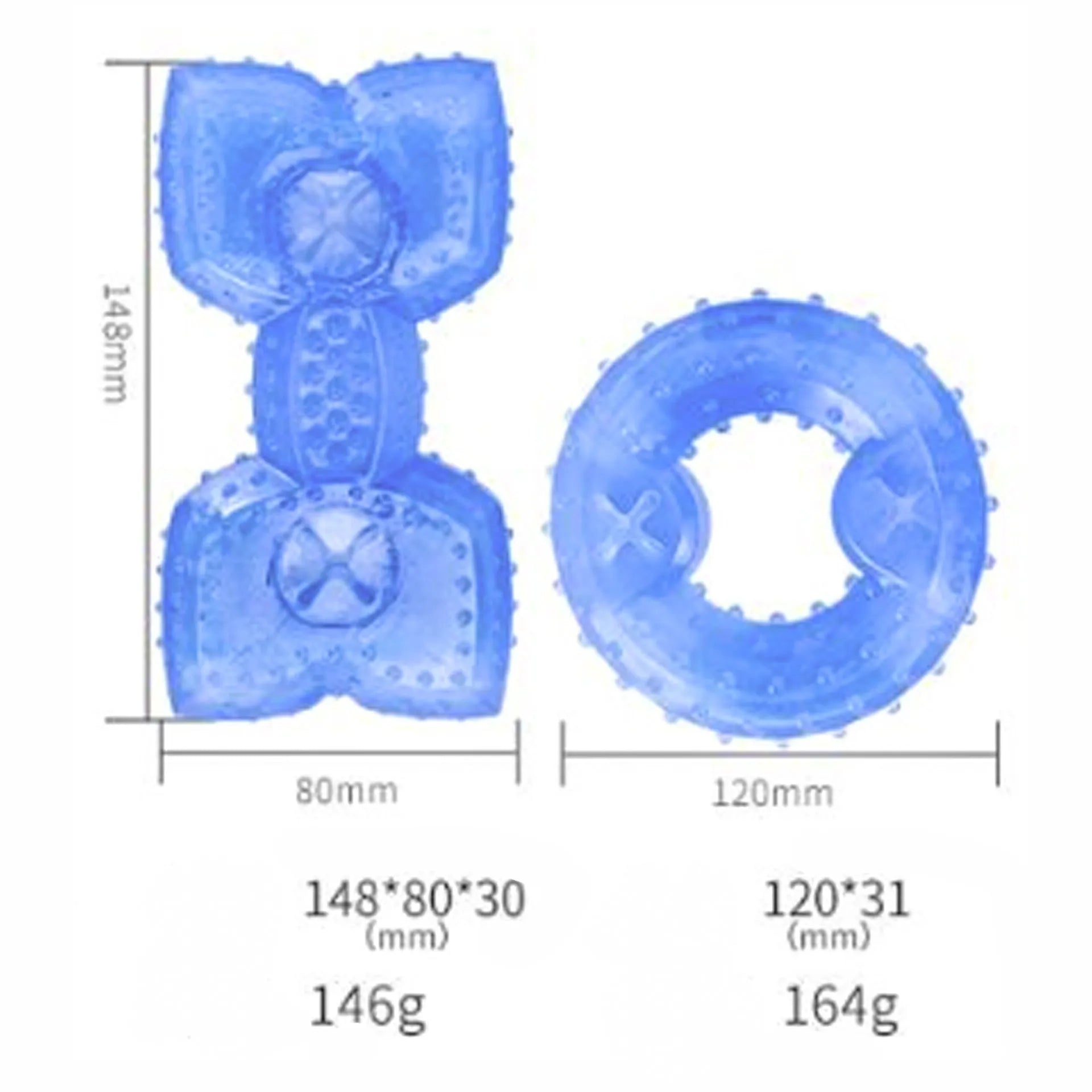 A freezable bone-shaped dog chew toy designed for cooling, teething, and dental care.
