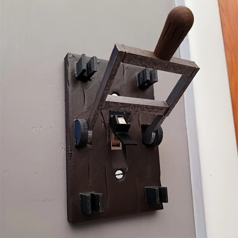 White American standard mechanical wall switch with single control function