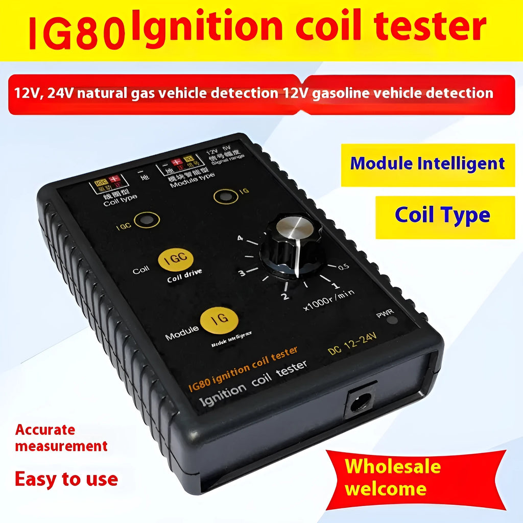 IG80 automotive ignition coil detector for gasoline and natural gas vehicle diagnostics