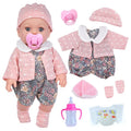 Fashion baby doll full vinyl with changeable clothes suit in TM-010 colour, 30cm height, net pocket packaging