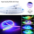 Flexible PVC LED atmosphere lighting strip for General Motors car engine cover installation.