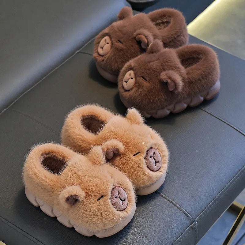 Kappabala children's cartoon EVA slippers in dark coffee colour for kids