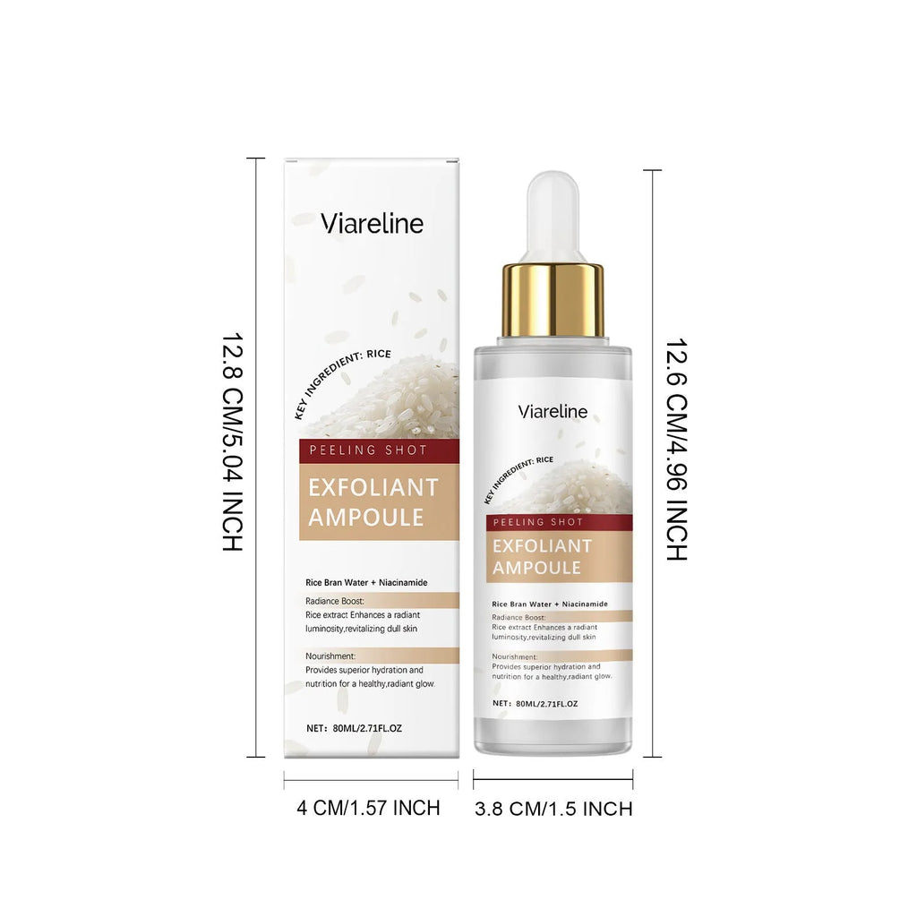 80ml bottle of cleansing nourishing facial moisturising liquid with hyaluronic acid and salicylic acid