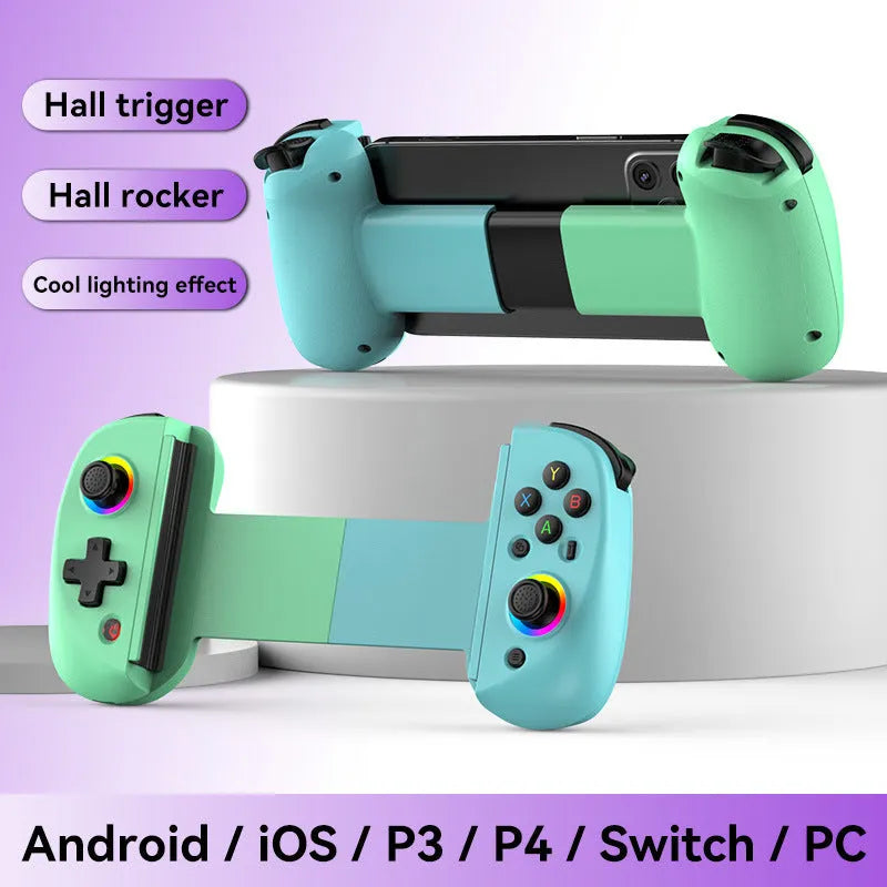 D8 Bluetooth gamepad controller with stretchable tablet holder in a choice of colours