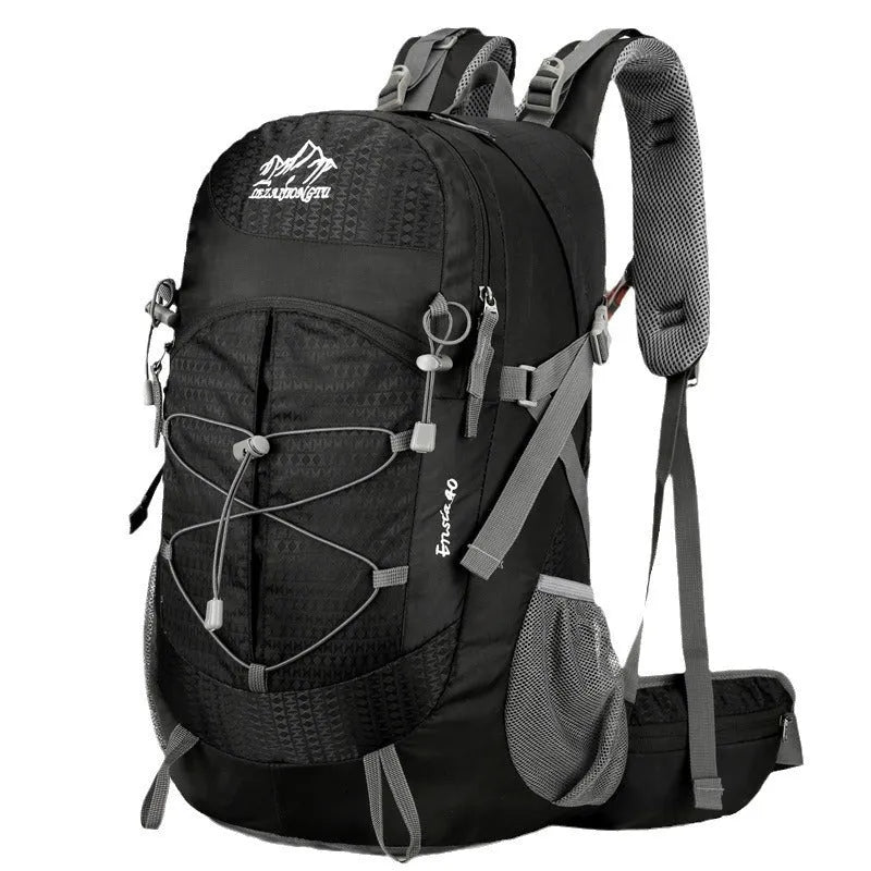 Outdoor hiking backpack nylon waterproof 20-35L unisex solid colour with air pillow belt