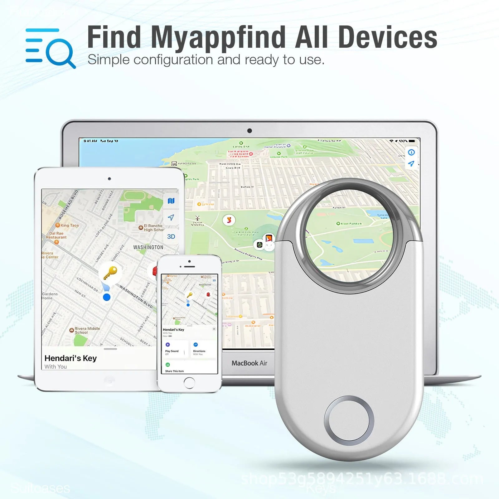 Compact black and white pet tracking device with unlimited distance GPS positioning