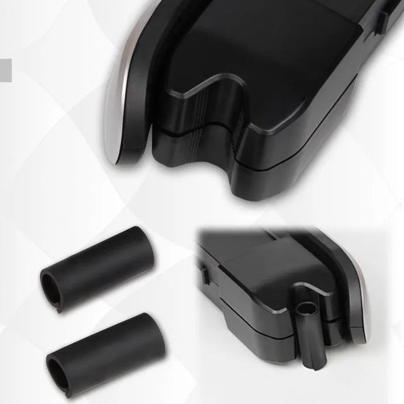Matte black silver edge plastic car hanger for automotive interior decoration