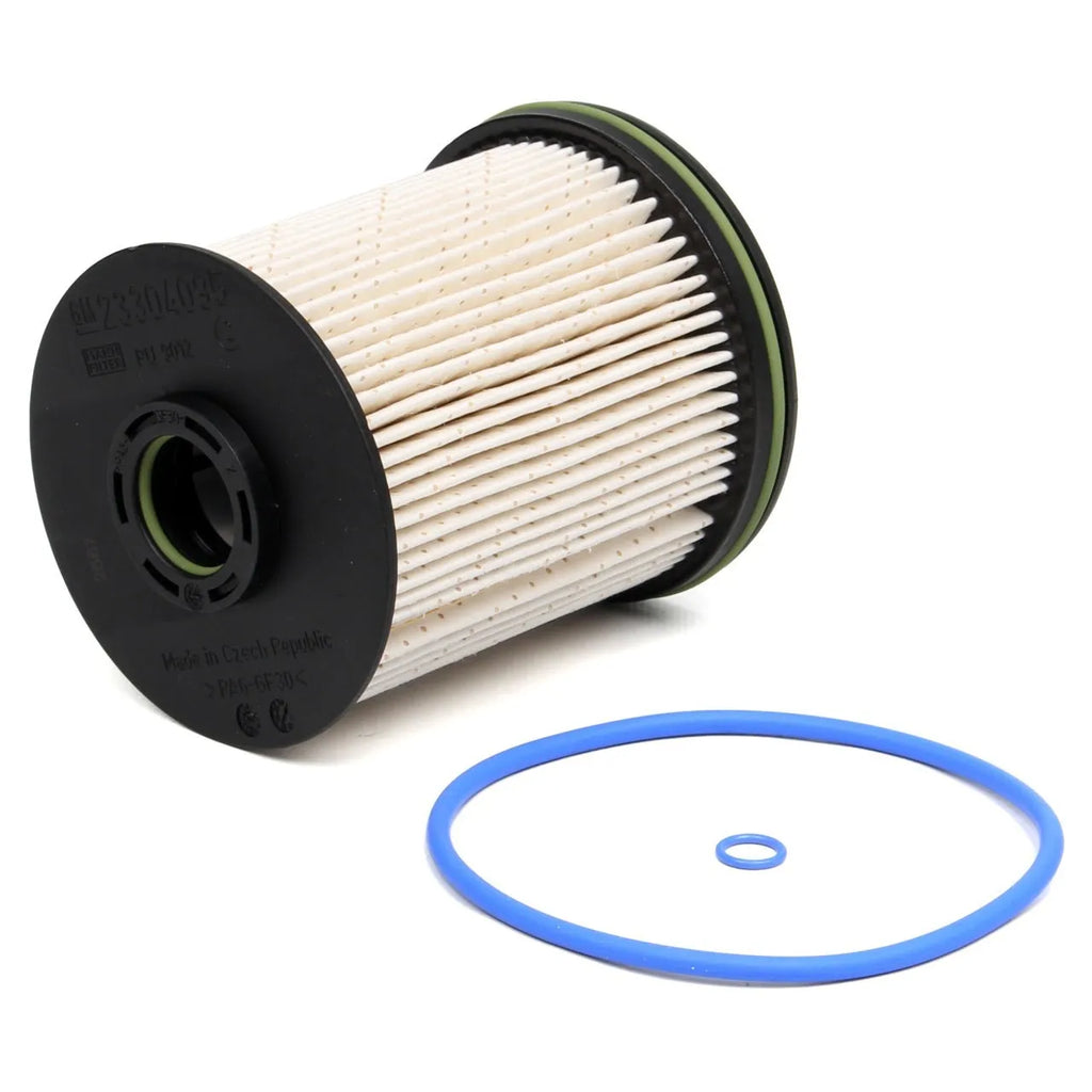 Genuine factory diesel fuel filter for Opel Astra K with 106mm height and integrated gasket kit