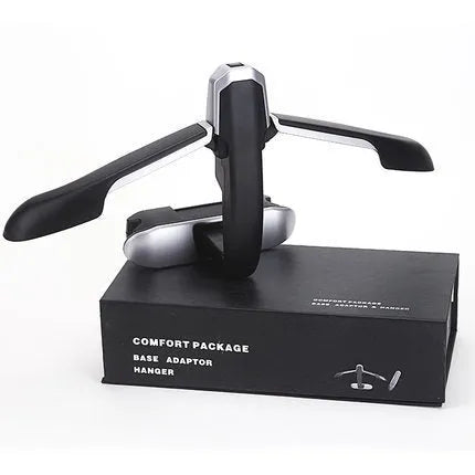 Matte black silver edge plastic car hanger for automotive interior decoration