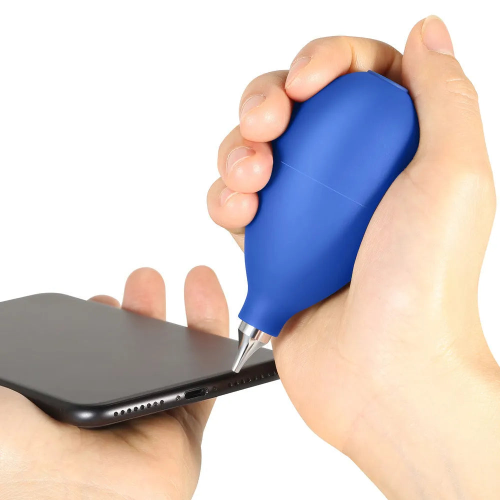 Blue rubber dust removal ball cleaning tool for cameras and mobile phones